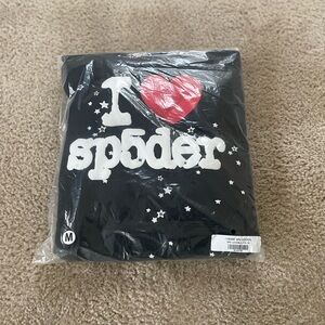 I Heart Sp5der Black Hoodie